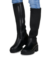 Kozaki damskie Laura Mode JKD-138 Czarne