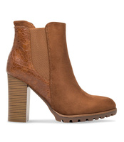 Wegańskie Botki damskie Sixth Sens C688 Brązowe