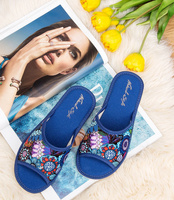 Kapcie damskie Natural Style NS-048 Granatowe