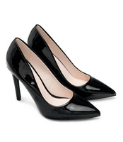 Czółenka damskie Ideal Shoes A-2927-2 Czarne