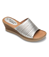 Klapki damskie Skotnicki KL-3/4010 Srebrne