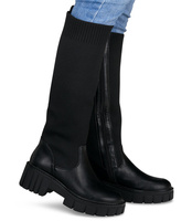 Kozaki damskie Laura Mode JKD-138 Czarne