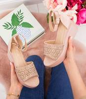 Sandałki damskie Weide BE-9054 Beżowe