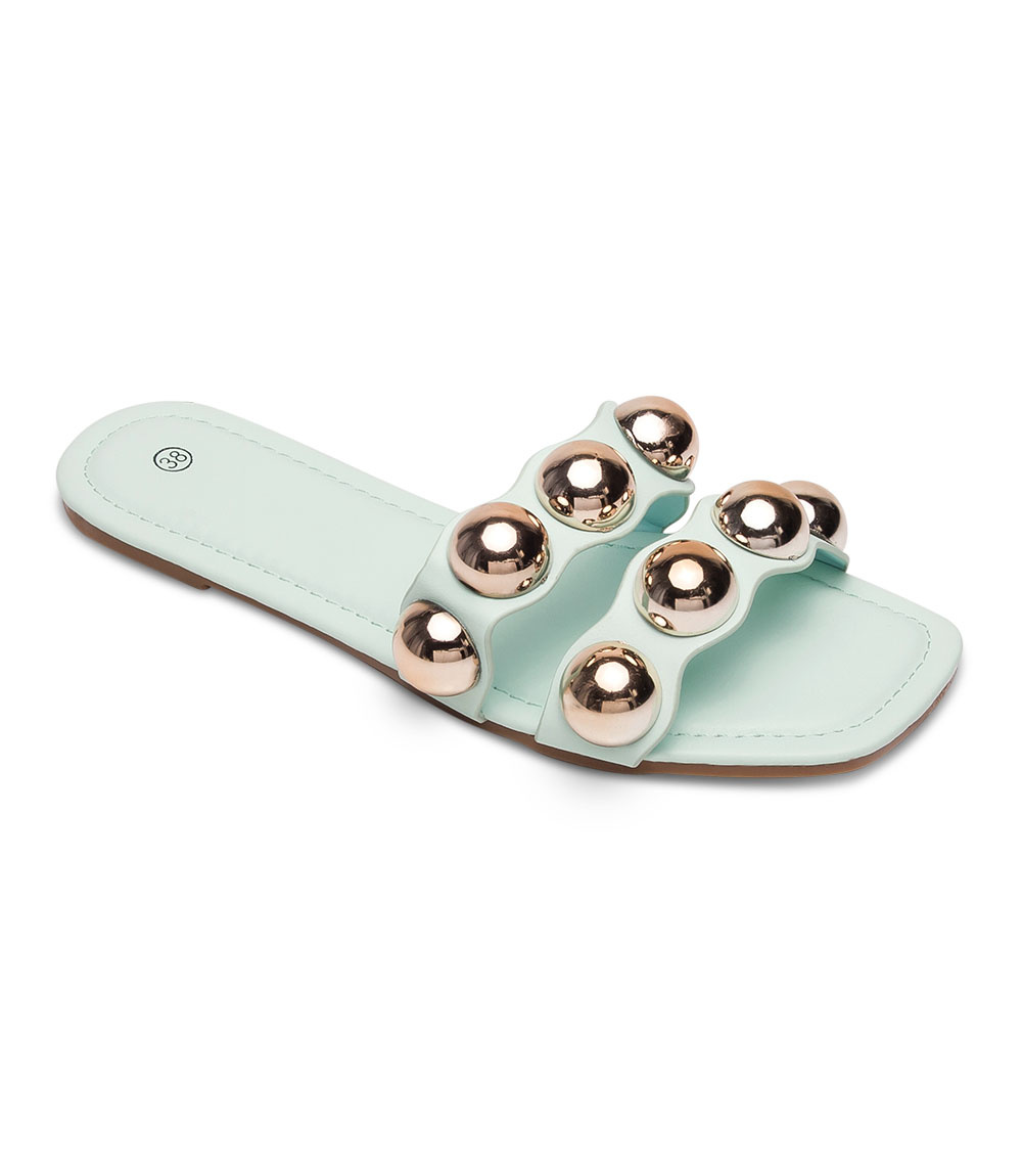 Klapki damskie N/M F-04-01 Zielone