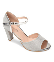 Sandałki damskie Laura Mode WXL001 Srebrne