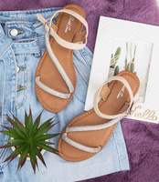 Sandałki damskie Sixth Sens 888-185 Beżowe