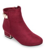 Botki damskie Abloom F820 Bordowe