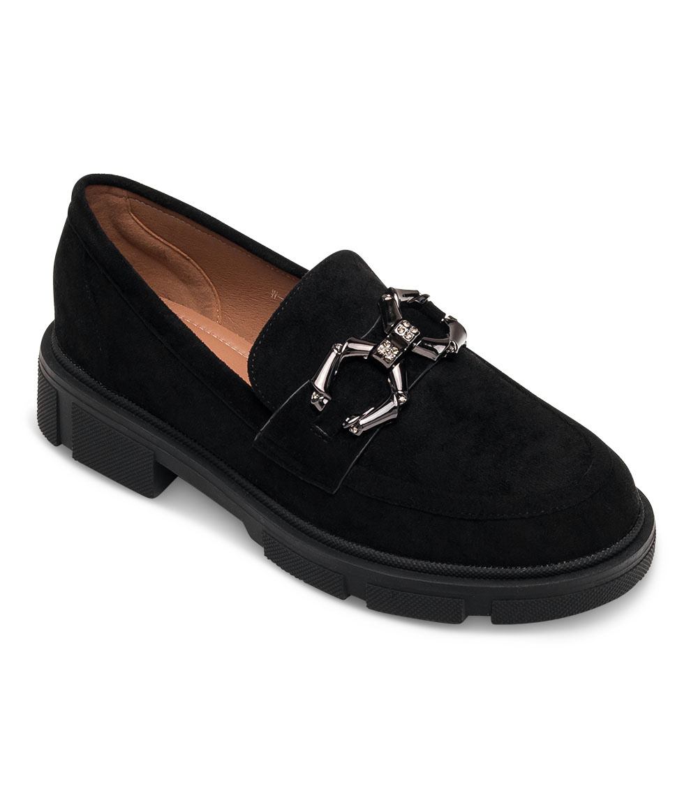 Mokasyny damskie Miss Laura W-203 Czarne