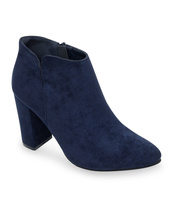 Botki damskie Ideal Shoes TX-2906 Granatowe