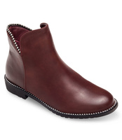 Botki damskie Abloom XW9086 Bordowe