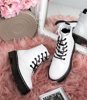 Glany dziewczęce N/M 19002-3D Białe