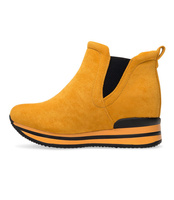 Botki damskie Foreverfolie HQ101 Żółte