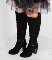 Kozaki damskie Sixth Sens F151 Czarne