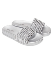 Klapki damskie Bello Star S97 Srebrne