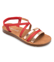 Sandałki damskie Super Mode 2220 Czerwone