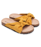 Klapki damskie Coco Perla 2553 Żółte