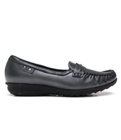 Mokasyny Pesco 377 Grafit/Metalic