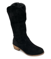 Kowbojki damskie Foreverfolie AB63 Czarne