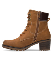 Botki damskie Super Mode 7363 Brązowe