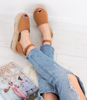 Sandałki damskie Bestelle 100-963 Brązowe