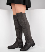 Kozaki damskie Laura Mode Y-020 Szare