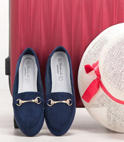 Mokasyny damskie Skotnicki P-3-0563 Granatowe