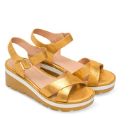 Sandałki damskie Shoesita 6295 Żółte