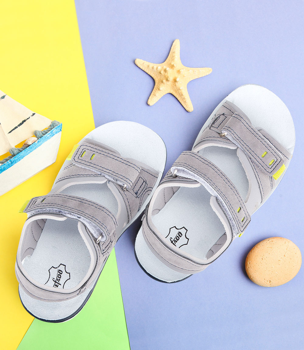 Sandałki dziecięce Befado 066X102 Szare