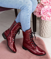 Botki damskie Stagórs 1351/D 202 Bordowe