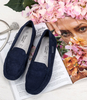 Mokasyny damskie Skotnicki P-3-0566 Granatowe