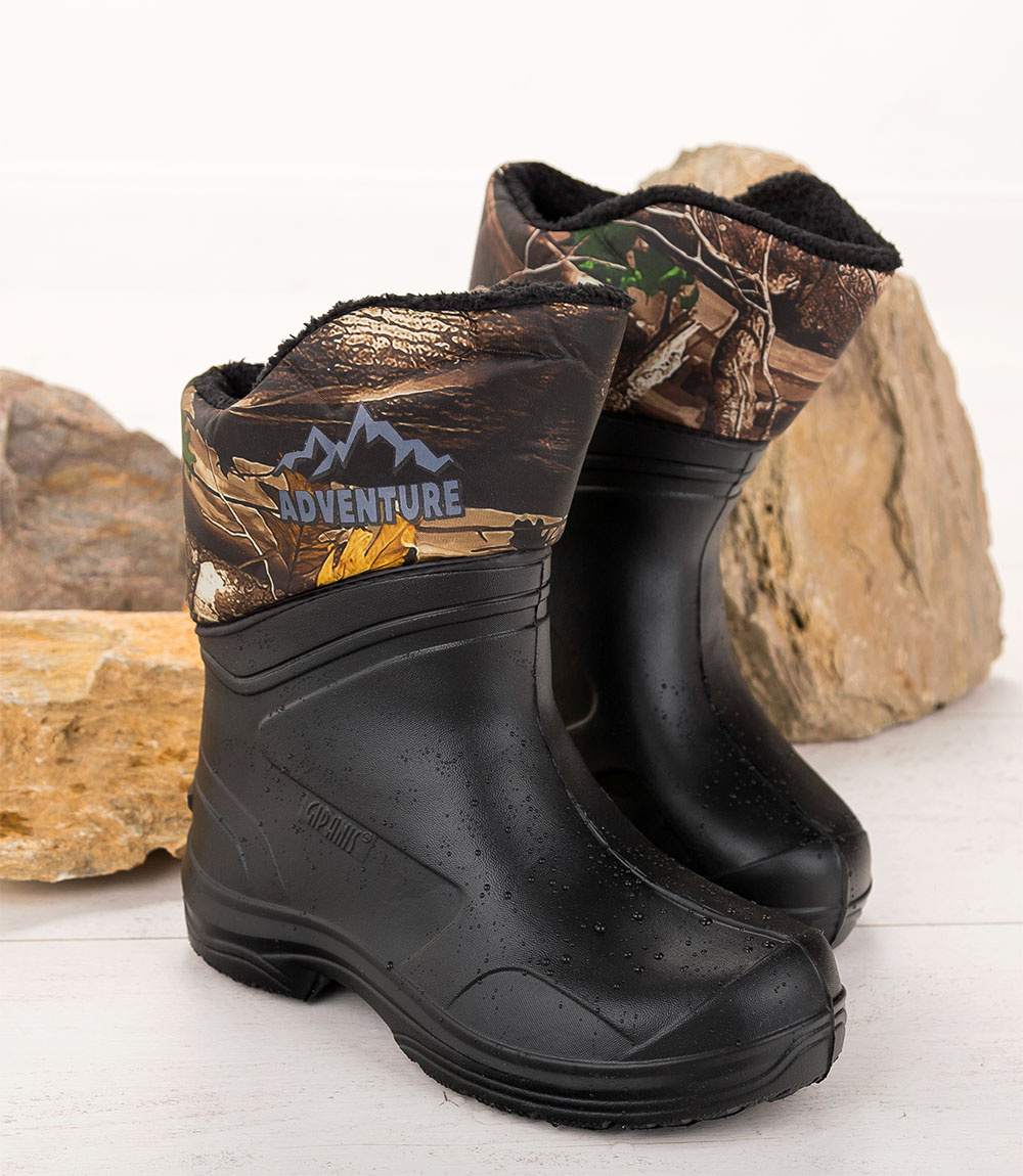 Śniegowce męskie Realpaks BM-1172 Czarno - Brązowe