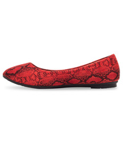 Balerinki damskie Abloom 9988-136 Czerwone