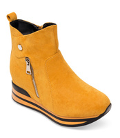 Botki damskie Bestelle RQ205 Żółte