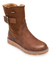 Botki damskie Ideal Shoes BM-9063 Brązowe