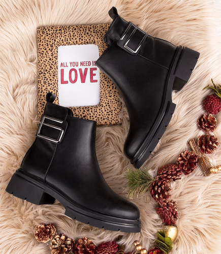 Botki damskie Jankowski JK/B-3-214 Czarne