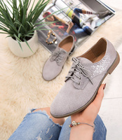 Półbuty damskie N/M 888-165 Szare