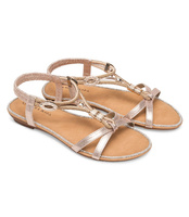 Sandałki damskie Laura Mode F-22 Złote