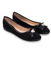 Balerinki damskie Ideal Shoes M-8806 Czarne