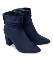 Botki damskie Bestelle 18052X-1 Granatowe