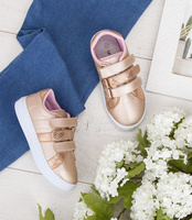 Buty sportowe dziecięce Underline 35F1908 Złote