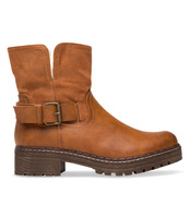 Botki damskie Super Mode 5146 Brązowe