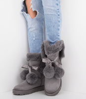 Śniegowce damskie Abloom BM-575 Szare