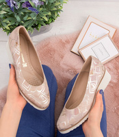 Półbuty damskie Laura Messi 1346 Beżowe