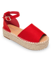 Sandałki damskie Bestelle 100-963 Czerwone