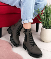 Botki damskie Sixth Sens JW129 Oliwkowe