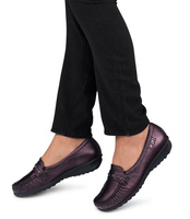 Mokasyny Pesco 377 Bordowe