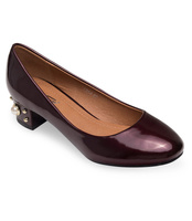 Czółenka damskie Abloom F204 Bordowe