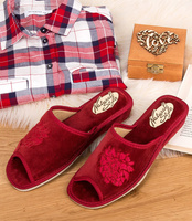 Kapcie damskie Natural Style NS-010 Czerwone