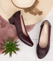 Czółenka Pesco 2104 Bordowe