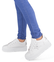 Buty sportowe damskie N/M BM1907 Biało-Srebrne 